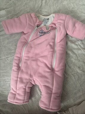 OG Magic Merlin- Baby SleepSuit Cozy Pink Fleece One-Piece - Large